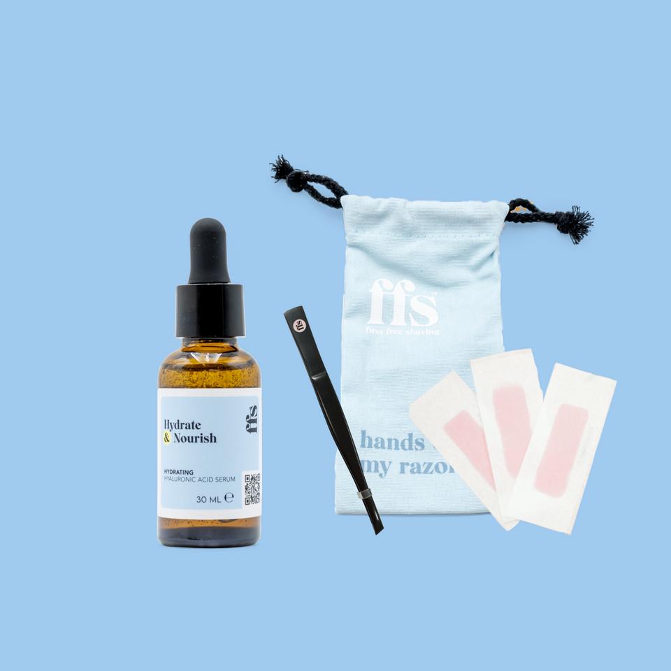 Hyaluronic Acid Serum & Facial Hair Removal Kit