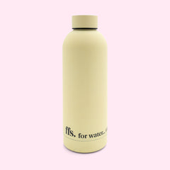 Sustainable Stainless Steel Water Bottle - Beige
